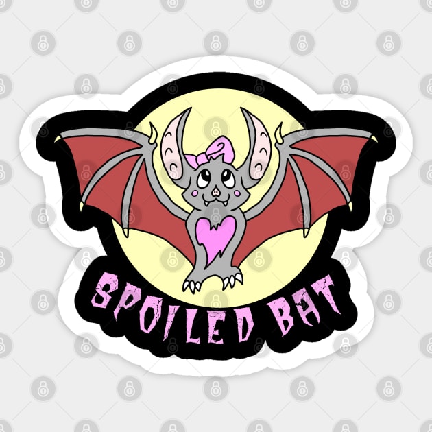 Spoiled Bat Sticker by SNK Kreatures